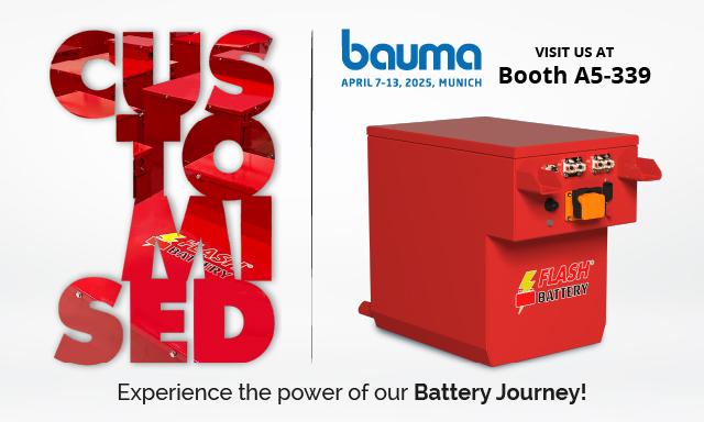 Flash Battery a Bauma 2025: un viaggio interattivo nell'elettrificazione delle macchine da costruzioni | Flash Battery