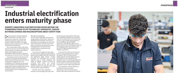Die industrielle Elektrifizierung tritt in die Reifephase ein | Flash Battery