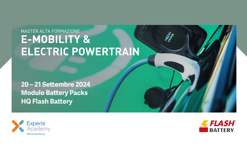docenza master experis academy e-bobility and electric powertrain flash battery